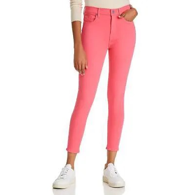 7 For All Mankind Женские розовые суперскинни джинсы до щиколотки с высокой посадкой 24 BHFO 9131