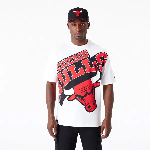 Футболка New Era NBA Large Wrdmrk Chicago Bulls T-shirt, красный