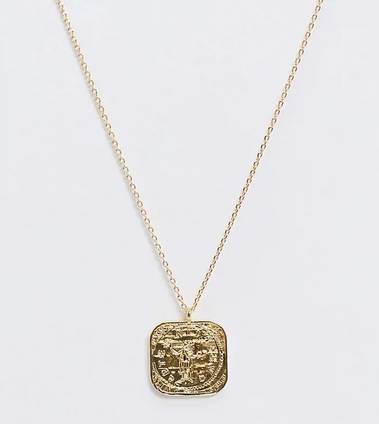 Позолоченное ожерелье с подвеской Orelia-Золотой