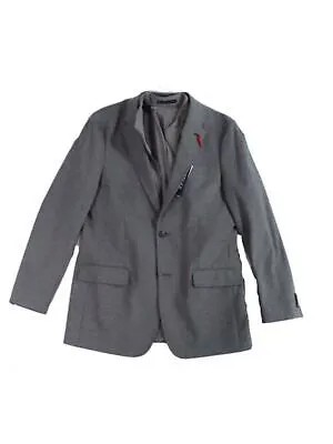 Серый однобортный пиджак TOMMY HILFIGER Gabe, спортивное пальто Heather 36R