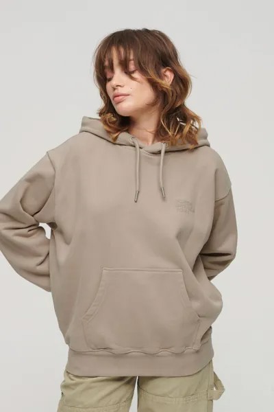 Роскошное спортивное худи свободного кроя Superdry, розовый