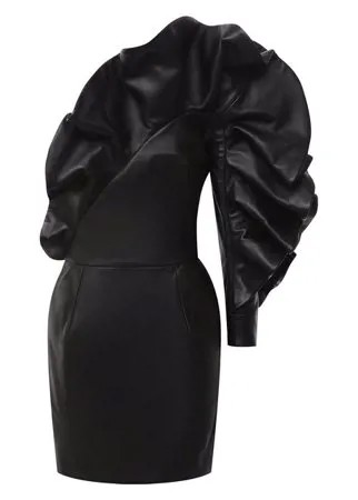 Кожаное платье Alexandre Vauthier