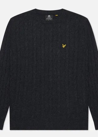 Мужской свитер Lyle & Scott Cable Jumper, цвет синий, размер S