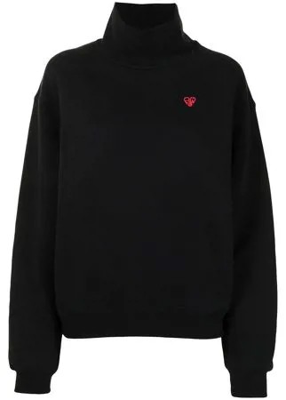 Alexander Wang водолазка с нашивкой-логотипом