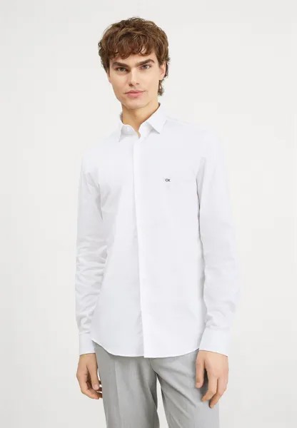 Классическая рубашка Slim Calvin Klein, цвет bright white