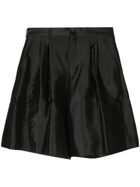 Атласные шорты широкого кроя Comme des Garçons Homme Plus, черный