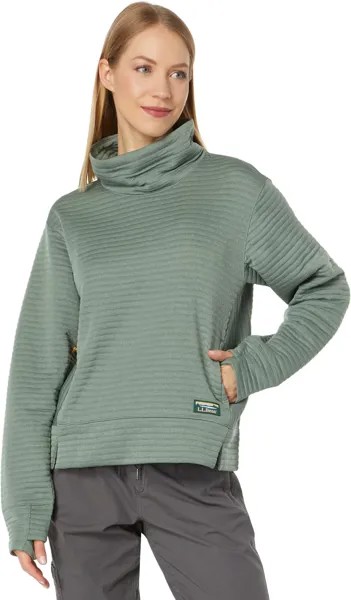 Пуловер с воротником-воронкой Airlight L.L.Bean, цвет Sea Green Heather