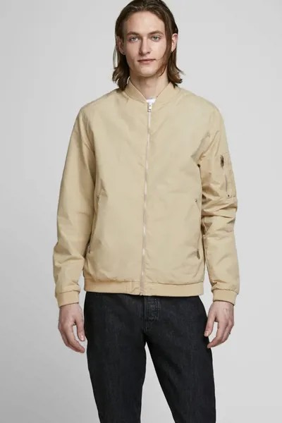 Бомбер мужской Jack & Jones 12165203 бежевый L