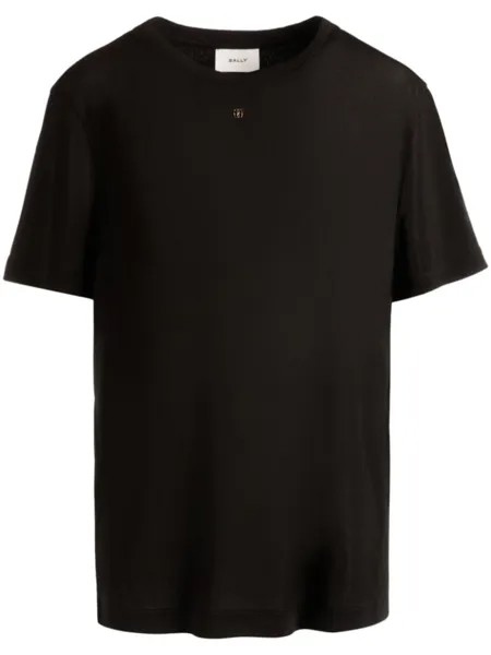 Bally декорированная футболка, черный