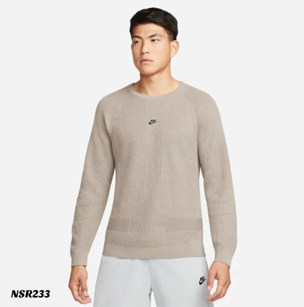 Мужская футболка с длинным рукавом Nike Sportswear Tech Pack Moon Fossil черная, размер 2XL