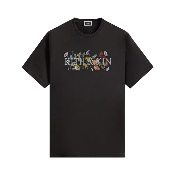 Винтажная футболка Kith & Kin Butterfly, черная
