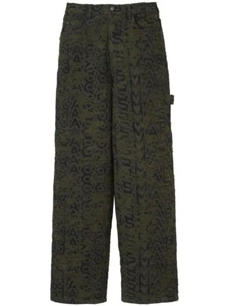 Marc Jacobs джинсы оверсайз с эффектом потертости, зеленый