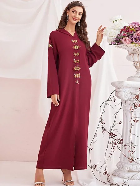 Eid Abaya Дубай, Турция арабское мусульманское платье Пакистанская мусульманская одежда марокканский кафтан халат вечерние свадебные платья ...