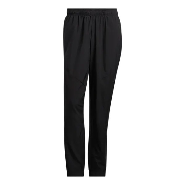 Спортивные штаны Men's adidas Solid Color Stripe Bundle Feet Gym Sports Pants/Trousers/Joggers Black, мультиколор