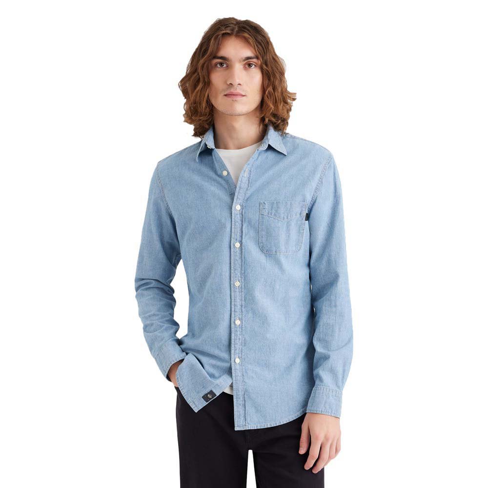 Рубашка с длинным рукавом Dockers Slim Original, синий