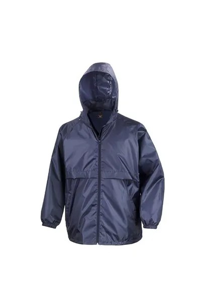 Водоотталкивающая ветрозащитная куртка для взрослых Core Windcheater Result, темно-синий