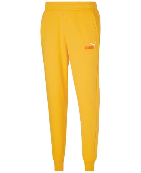 Мужские спортивные штаны Puma Embroidered Logo Fleece, желтый
