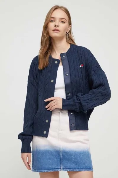 Кардиган Tommy Jeans, темно-синий