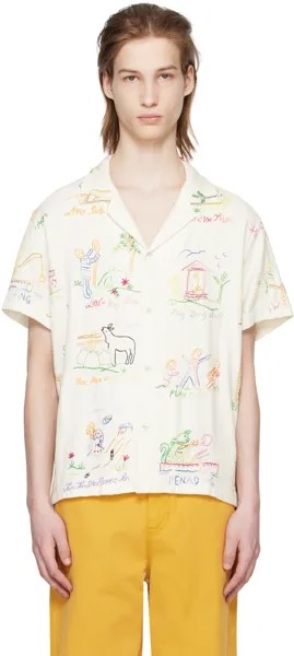 Кремового цвета Рубашка в стиле «Детские стишки» Bode, цвет Multi