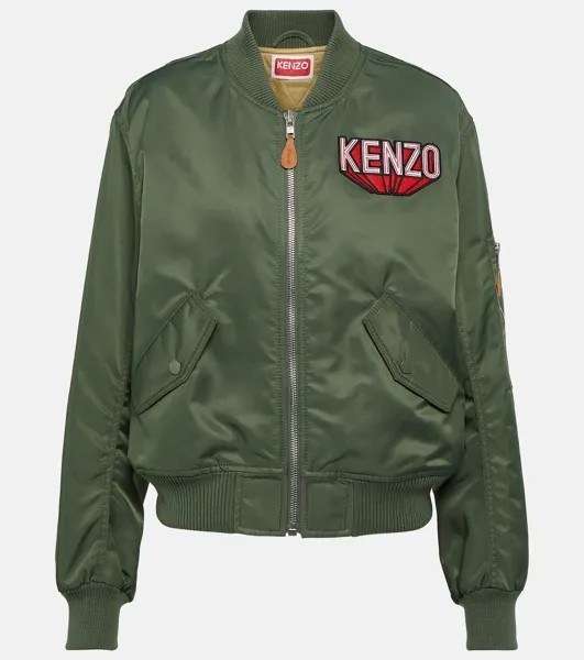 Бомбер с логотипом Kenzo, зеленый