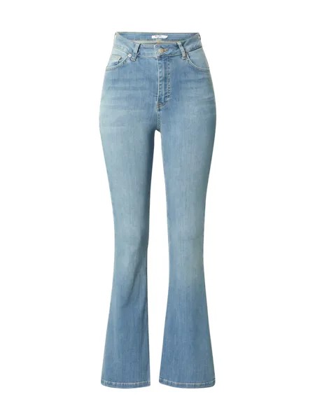 Расклешенные джинсы NA-KD, светло-синий