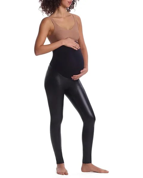 Леггинсы Commando Faux Leather Maternity SLG89, черный