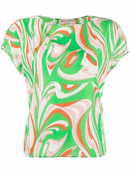Emilio Pucci футболка с абстрактным принтом