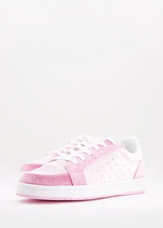 Розовые бархатные кроссовки ASOS DESIGN Dodie-Розовый цвет