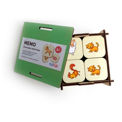 Настольная игра ЧудоЧадо Мемо Домашние животные