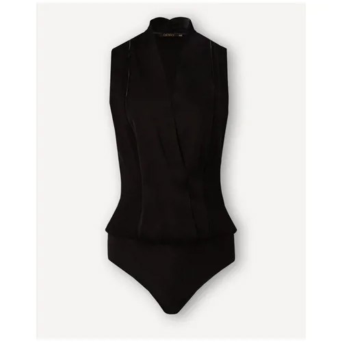 Черная блузка-боди Deseo, цвет черный, размер M