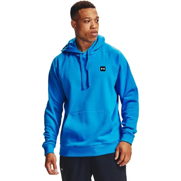 Толстовка мужская Under Armour Rival Fleece Hoodie синяя XXL