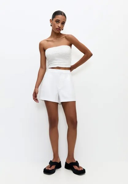 БЕРМУДЫ Darted PULL&BEAR, Шорты белый