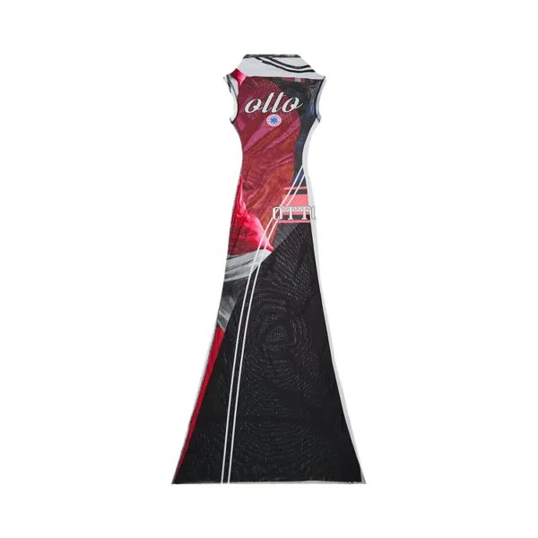 Платье Ottolinger Mesh Maxi Dress, красный