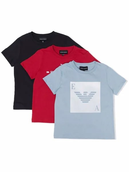 Emporio Armani Kids набор футболок с логотипом