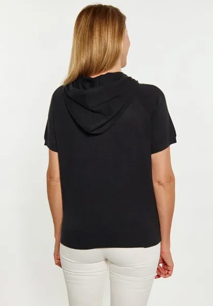 Принт на футболке Hoodie usha, черный