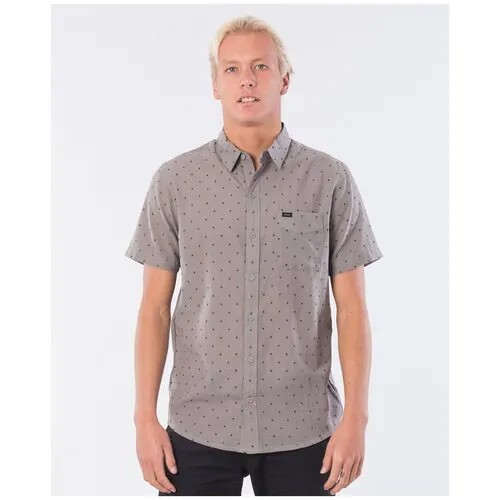 Рубашка Rip Curl CROSS LINES S/S SHIRT, цвет 84 CHARCOAL GREY, размер M