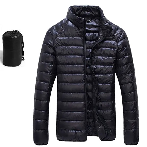 Портативный Европейский пуховик 90%, теплая зимняя куртка для мужчин, ультралегкий пуховик для мужчин, парки, пальто, теплая одежда