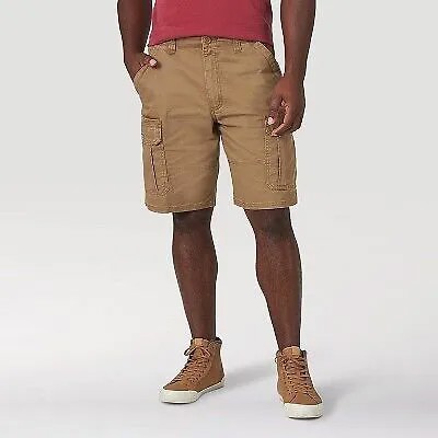 Мужские шорты карго Flex Flex свободного кроя 10 дюймов Wrangler - темно-коричневые 42