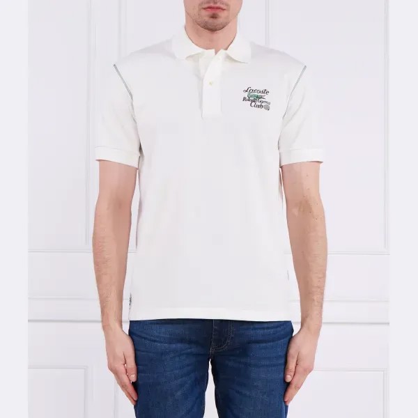 Рубашка поло свободного кроя Lacoste, белый