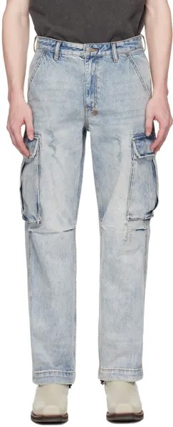 Синие джинсы карго Riot Ksubi