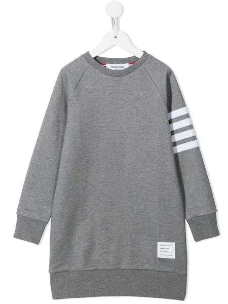 Thom Browne Kids толстовка из джерси с полосками 4-Bar