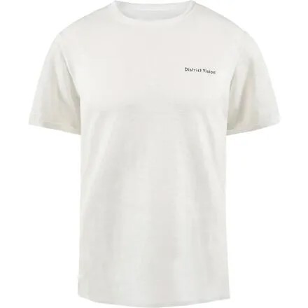 Рубашка с короткими рукавами из конопли женская District Vision, белый