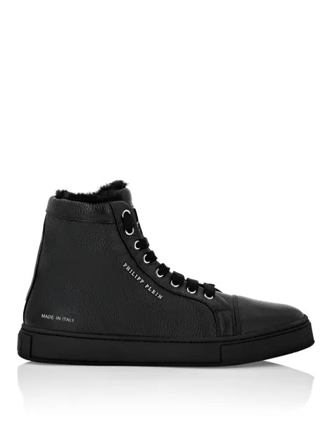 Кожаные высокие кеды Big Bang Philipp Plein, черный