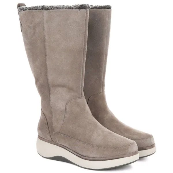 Женские сапоги Clarks, серые