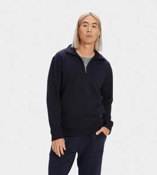 Толстовка Zeke Half Zip Pullover UGG, синий