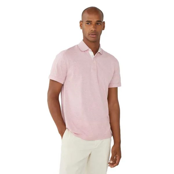 Поло Hackett Cott Linen Filafil, розовый