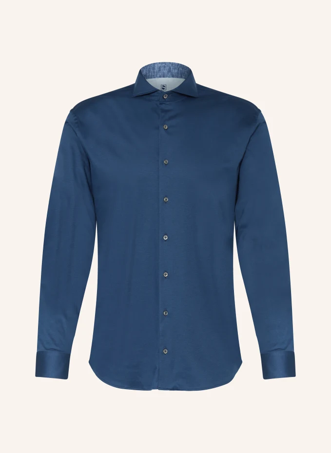 Рубашка из джерси индивидуального кроя Van Laack, синий
