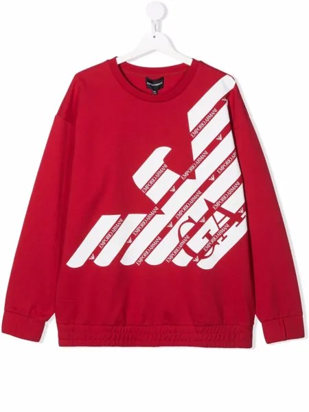 Emporio Armani Kids толстовка с логотипом