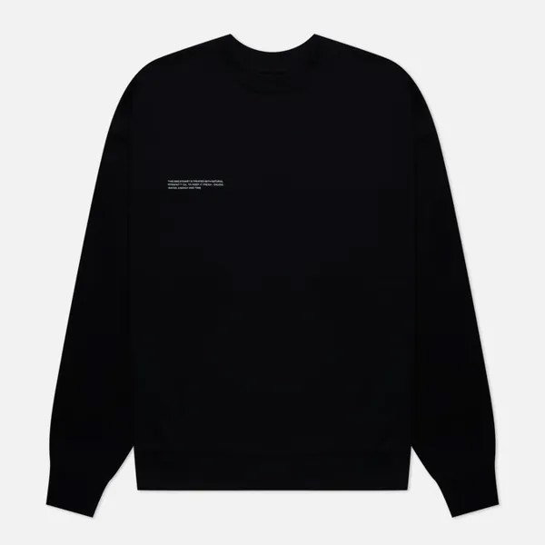 Мужская толстовка PANGAIA 365 Basic Crew Neck чёрный, Размер XS