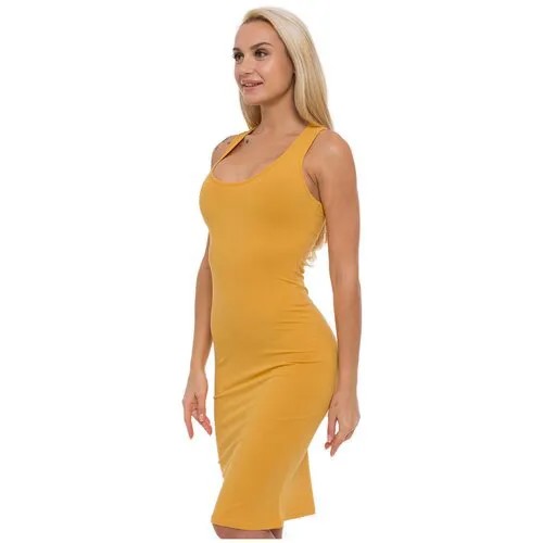 Платье Lunarable, размер 52 (2XL), желтый
